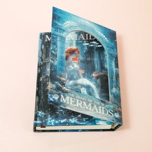 Meerjungfrau-Tagebuch mit ausgehöhltem Design und feinem Glitzer-Effekt, Hardcover-Notizbuch