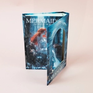 Exquisites Meerjungfrau-Notizbuch mit hohlem Bogendesign und funkelndem gebürstetem Finish