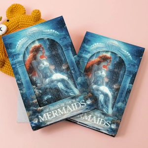 Details des Meerjungfrau-Notizbuchs mit Glitzerfolie und The Heart of the Sea Design