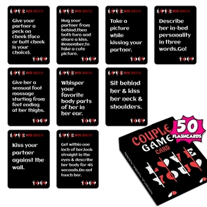 Couples Interactive Romantic Game For Dating Party Relationship Building Love His Deck Board Game Fun Activity