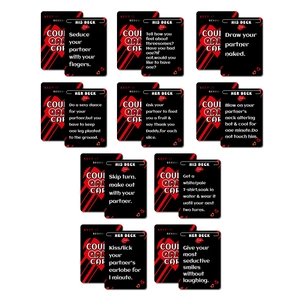 Carte d'interazione creative per coppie con i set His Deck e Her Deck in rosso e nero