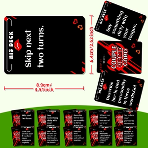 Set di carte da gioco interattive per coppie con mazzi His e Her per rompere il ghiaccio
