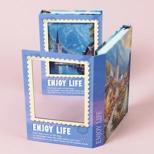 Nordisch Landschaft Notizbuch Enjoy Life Zitate Gestrichenes Papier Klebebindung Planer Journal Reise Schreibwaren Buch