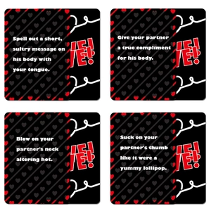 Interactive date night card game for couples with creative love-themed icebreaker prompts