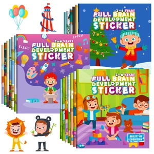 Set of 20 creative early education sticker books for children's brain development
