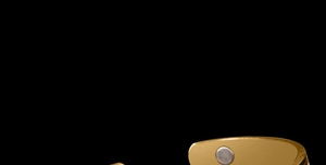 Detail of 18K gold plated copper health bracelet with inner magnets and brushed finish