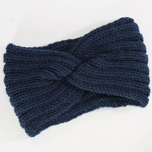 Fascia Per Capelli In Maglia Inverno Calda Incrociata Elastica In Filato Per Uomini Donne Sport All'aperto Accessorio
