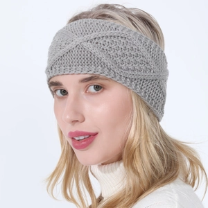 Women Winter Warm Knitted Headband Twist Knot Cable Knit Acrylic Head Wrap Ear Warmer Hair Band Headwear Fashion Hair Accessories