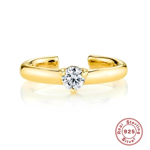 Echt 925 Sterlingsilber Ohrklemme Für Damen Minimalistisch Geometrisch Zirkon Ohne Piercing Knorpel Ohrring Schmuck Geschenk
