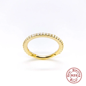 925 Sterling Zilver Micro Zirkoon Ingelegde Oorbel Voor Vrouwen Kraakbeen Stud Piercing Sieraden Goud Zilver Kleine Neusring