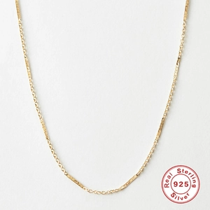 Minimalistische 925 Sterlingsilber Halskette Für Damen Geometrische Bar Link Boxkette Gold Silber Plattiert Eleganter Modeschmuck Für Den Alltag