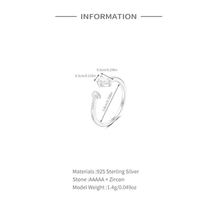 Détails de la bague en argent 925 avec opale en forme de cœur et dimensions précises