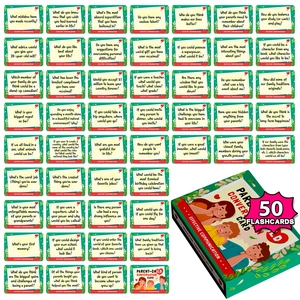 Educational Parent Child Conversation Cards Paper Flashcards Family Interactive Game For Effective Communication Early Learning Toys