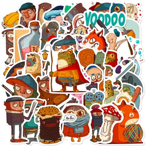 Autocollants Graffitis Animaux Hippies Étanche Vinyle Decals pour Ordinateur Planche À Roulettes Bagages Bouteille DIY Décoration