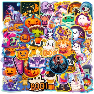 Halloween Horror Cartoon Graffiti Stickers Waterproof Decals For Water Bottle Laptop Phone Case Luggage Scrapbooking Decoration