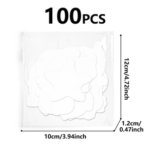 Lot de 100 étiquettes vierges en papier blanc formes variées pour cadeaux et bricolage