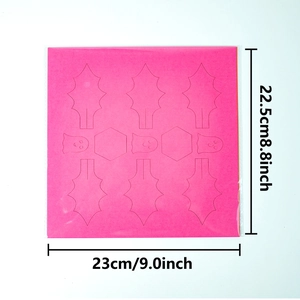 Pink DIY paper flower kit for Halloween party wall decorations with pre-cut shapes