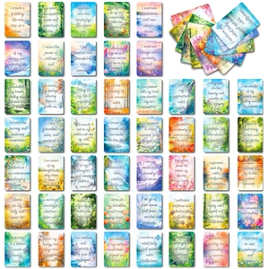 Multicolor Watercolor Landscape Affirmation Cards With Positive Quotes For Daily Motivation Mental Health Support Card And Envelope