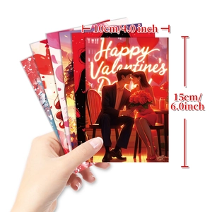 DIY Valentine's Day wall cards set of 50 Romantic greeting cards for gift decoration
