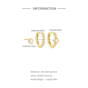 Detailed size specifications for 925 sterling silver star and turquoise earrings set