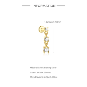 Detailed view of 925 sterling silver earring with pink opal marquise and zirconia accents
