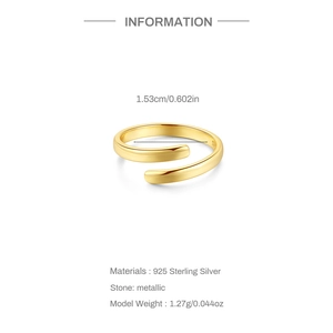 Detail specifications of 925 sterling silver wave open toe ring with 1.53cm inner diameter