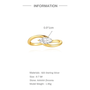 Detail specifications of 925 sterling silver ring with marquise cut AAAAA zirconia