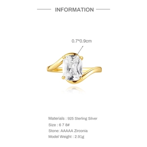 Macro detail of s925 silver ring with 0.7x0.9cm AAAAA cubic zirconia and crisscross lines