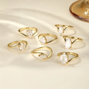 Detailed close-up showing S925 hallmark on gold plated sterling silver wedding rings
