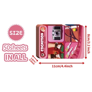 50 realistic daily objects flashcards for early childhood cognitive education and learning