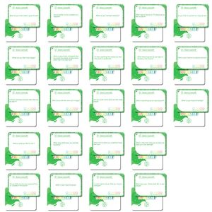 Set di 24 carte educative sull'autoconsapevolezza per bambini con domande interattive