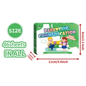 Set di 46 flashcard per la comunicazione tra genitori e figli per l'educazione