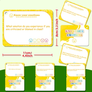 Tarjetas educativas infantiles para el desarrollo emocional y reconocimiento de sentimientos