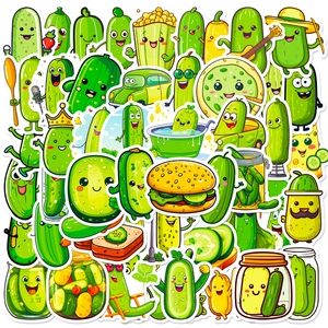 Cartoon Cute Pickle Stickers For Laptop Water Bottle Phone Case Scrapbooking DIY Decoration Reward Vinyl Graffiti Decals