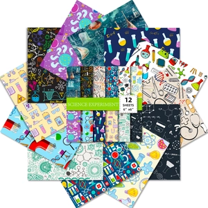 Science Experiment Background Material Paper Minimalist Laboratory Formulas Decorative Scrapbook Paper For DIY Journaling Arts Crafts Stationery