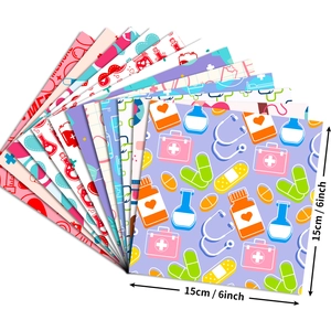 Pack de papier décoratif médical pour scrapbooking et DIY avec motifs infirmière