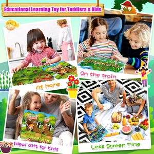 Livre d'autocollants éducatif pour enfants avec 250 autocollants de plantes réutilisables