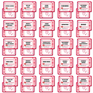 50 Cartes d'activités romantiques avec 25 designs pour soirée jeu en couple