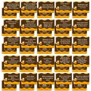 Set of 50 romantic date night cards for couples with fun intimate drinking game rules