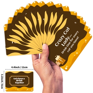 Romantic couple date game cards with elegant gold patterns measuring 4.4 x 3.2 inches