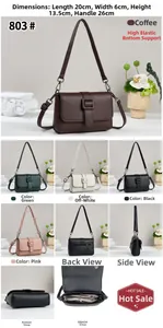 Detailed dimensions of textured faux leather crossbody bag showing 20x6x13.5cm sizing