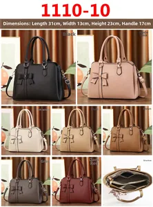 Litchi pattern handbag detail showing 31x23x13cm size specs and multi-color options