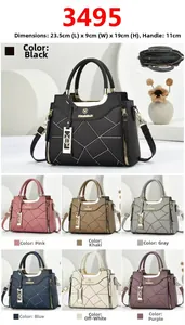 Dettagli della trama in pelle e della struttura interna della borsa da donna