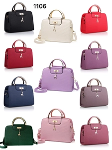 A wide variety of colorful PU leather crossbody bags with deer charms and metal handles
