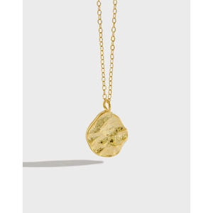 Collar Minimalista de Plata de Ley 925 para Mujer Colgante de Roca Irregular Cadena de Clavícula Joyería de Moda Regalo