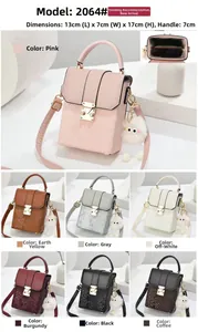 Detail view of mini snake pattern crossbody bag dimensions 13x7x17cm in seven colors