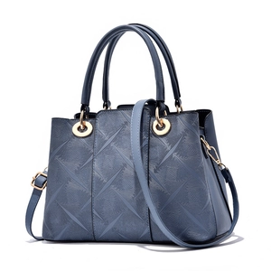 Sac à Main pour Femme en Cuir PU à Gaufrage Géométrique Sac à Bandoulière de Grande Capacité avec Quincaillerie Dorée