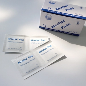 100er Pack medizinische 70% Isopropylalkohol-Tupfer zur Hautdesinfektion und Reinigung