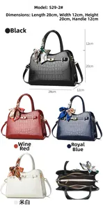Detailed view showing bag dimensions 28x12x20cm and multi-compartment interior structure