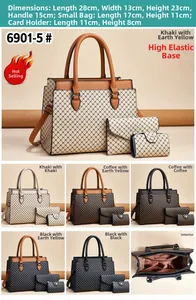 Detaillierte Maße für 3-teiliges Handtaschen-Set mit Shopper, Beutel und Kartenetui